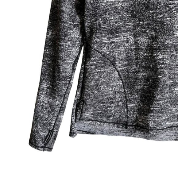 Lululemon Forever Endeavour Long Sleeve Size 4 Rush Jacquard Black White - Picture 6 of 13